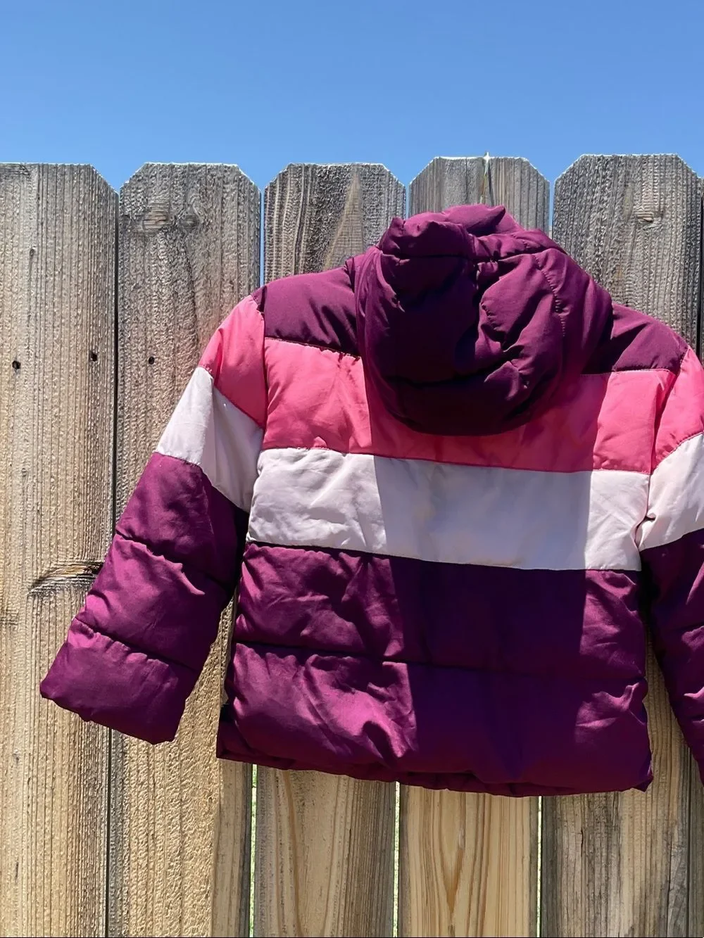 Take 50% OFF- Gap Kids Colorblock Hooded Puffer Jacket - Size-S